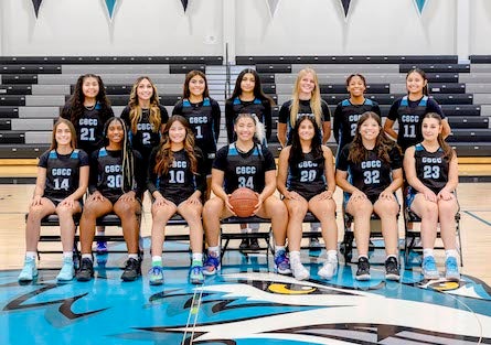 Spring 2024 CGCC Women's Basketball Team