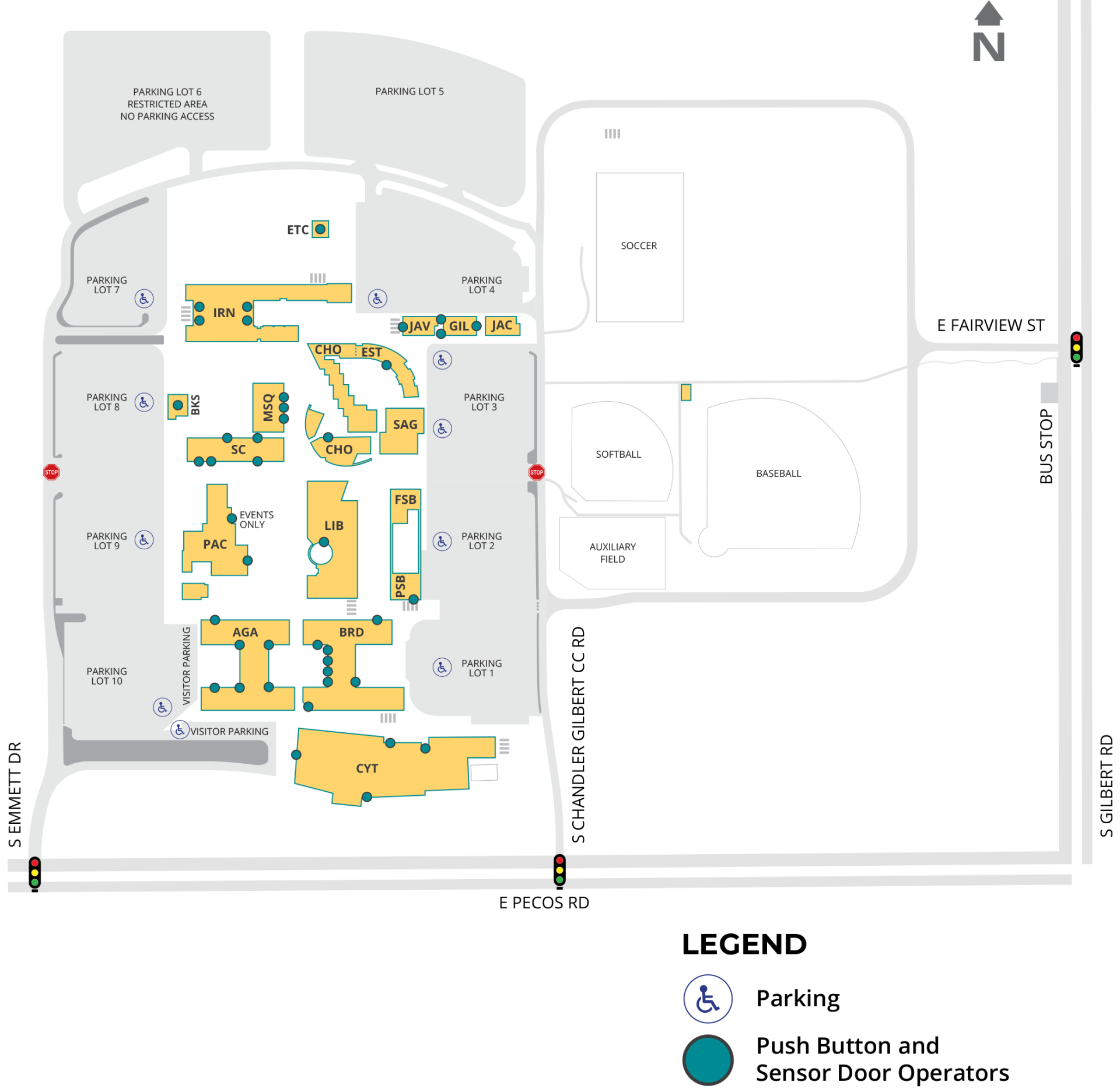 PECOS CAMPUS ADA PARKING & BUILDING ENTRANCES