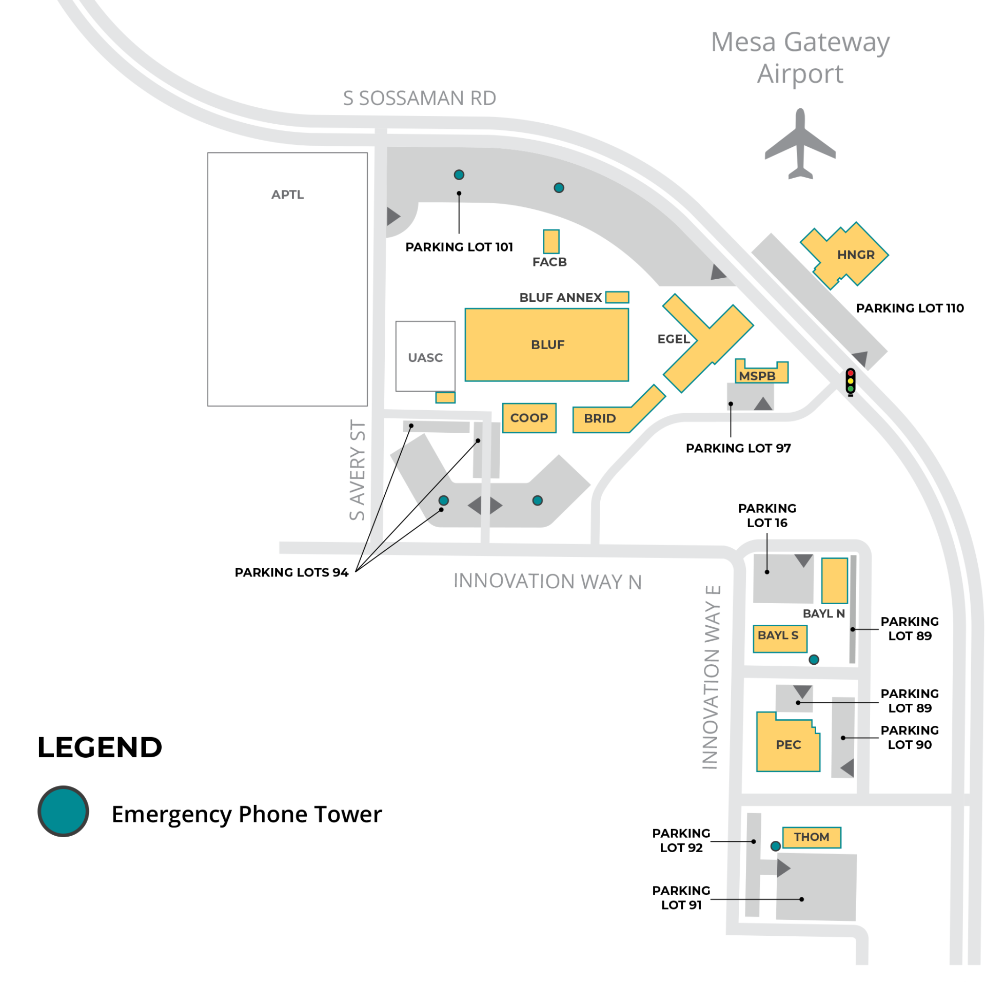 Emergency Phone Tower Map