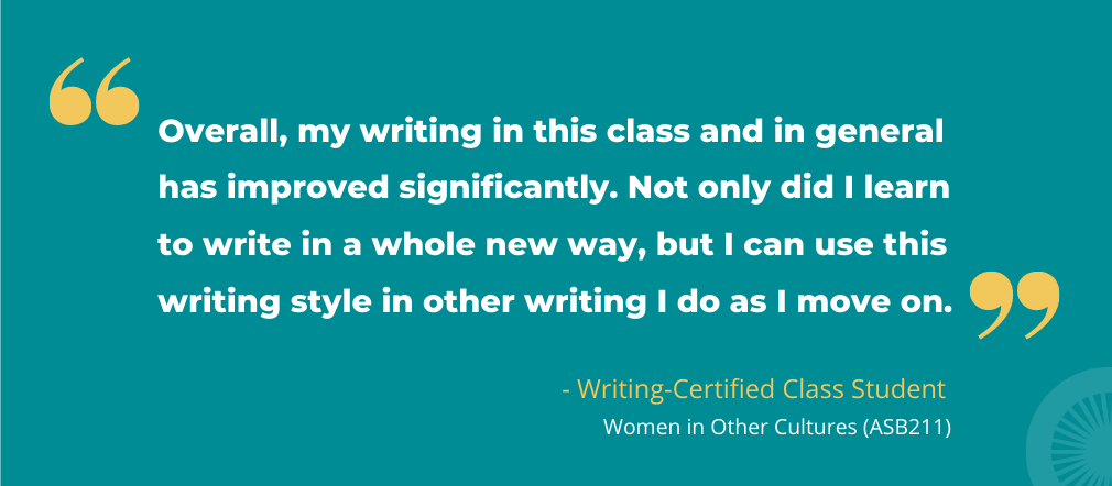 Writing Certified Classes Banner