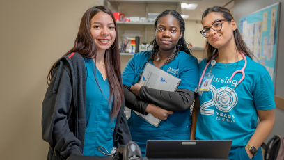 Three CGCC nursing students