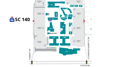 CGCC Pecos campus map with location of Election Voting Center
