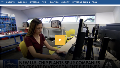 Perla Lugo, CGCC Student on CNBC