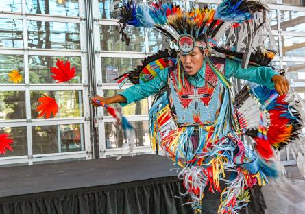 Dancer from 2019 Native American Heritage Event