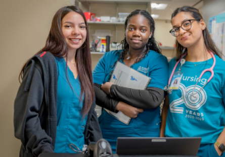 Three CGCC nursing students